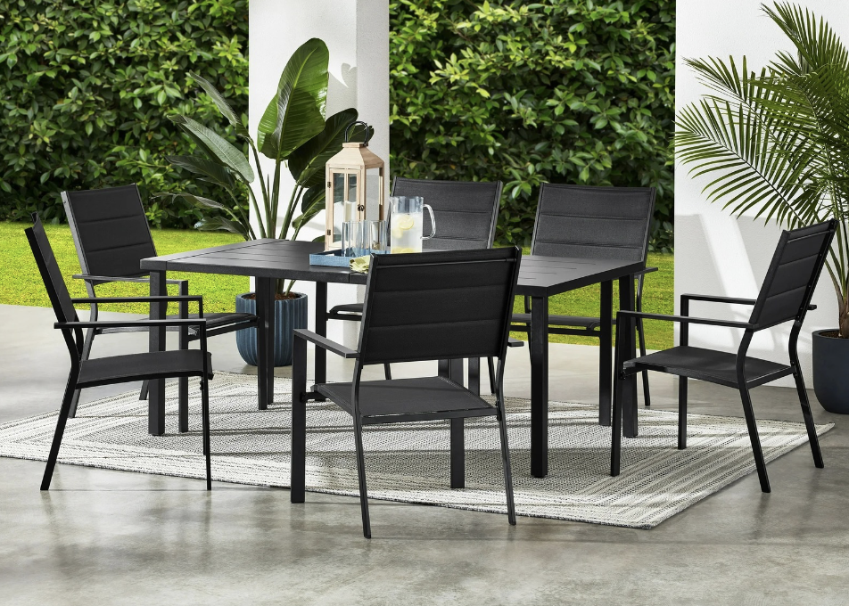Mainstays 7-Piece Outdoor Dining Set!